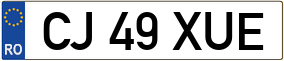 Truck License Plate